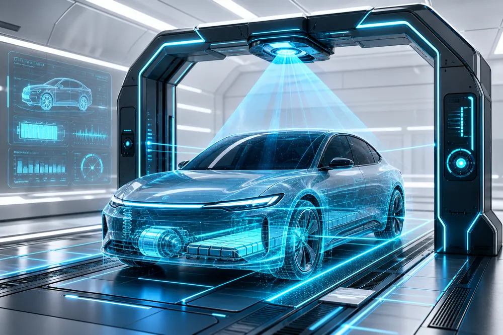3D Fahrzeugscanner für Tesla Elektroauto Ankauf